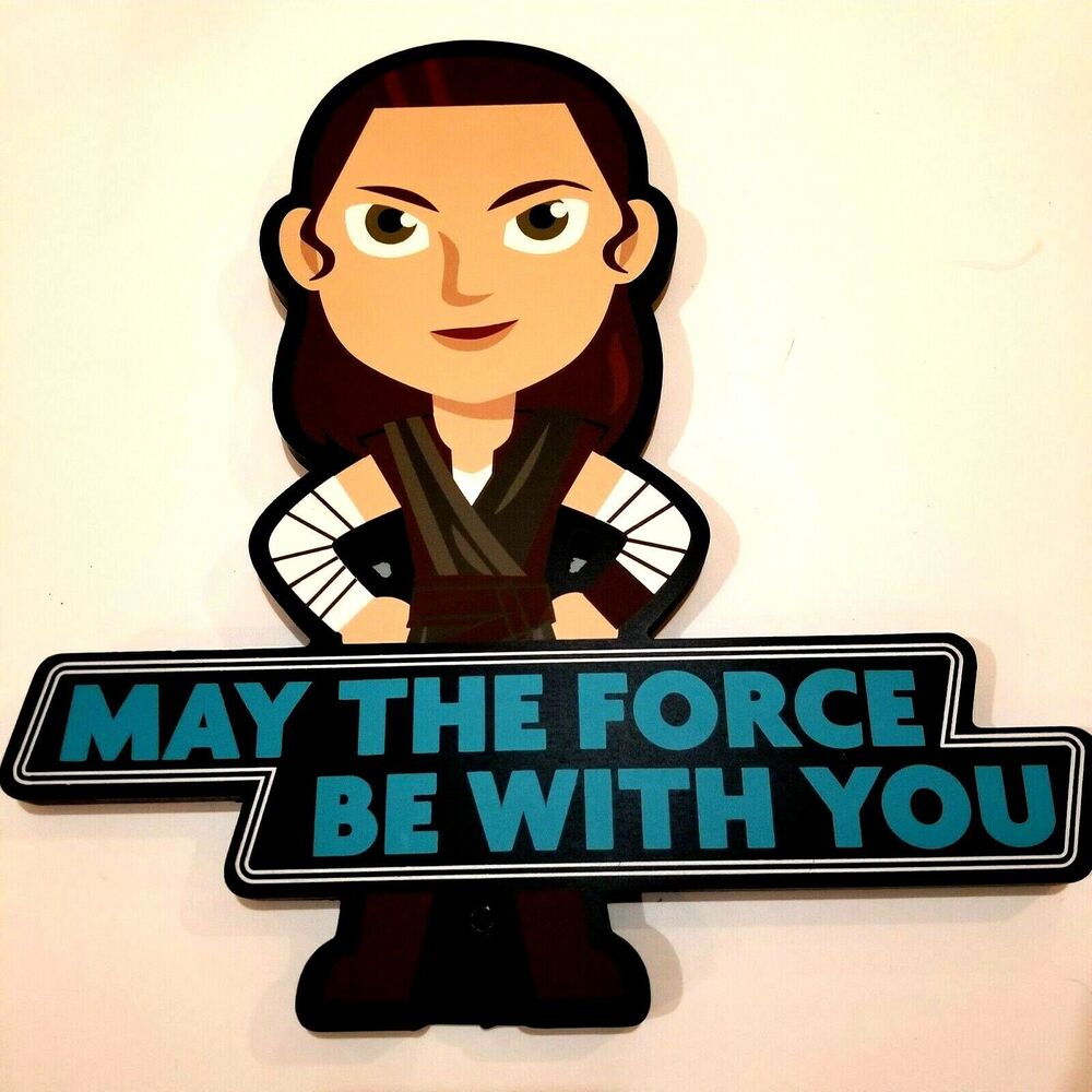 Rey Wooden Sign May The Force Be With You Star Wars Hallmark Wall Decor Stand